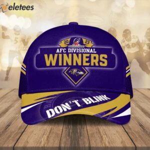 Ravens 2023 AFC Divisional Winners Dont Blink 3D Hat