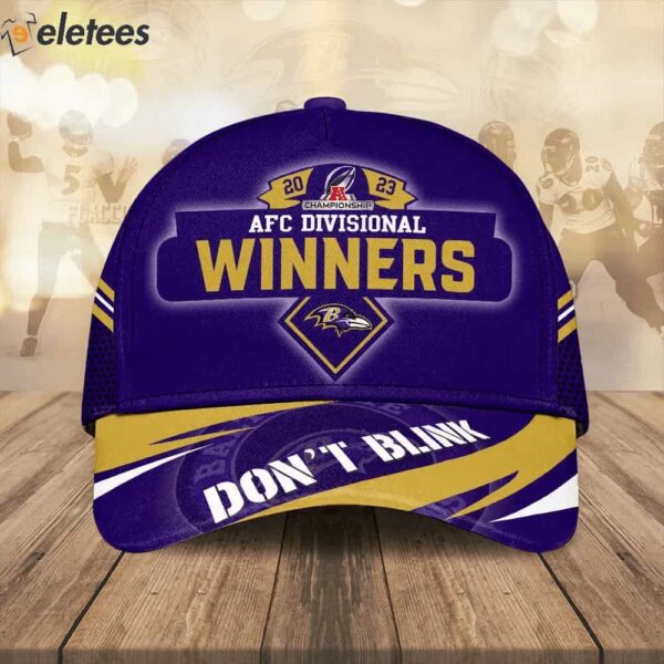 Ravens 2023 AFC Divisional Winners Don’t Blink 3D Hat