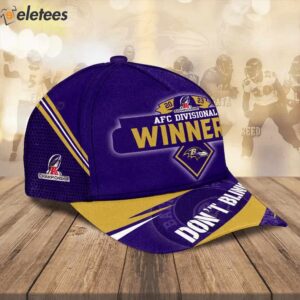 Ravens 2023 AFC Divisional Winners Dont Blink 3D Hat1