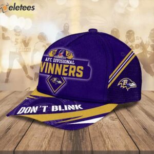 Ravens 2023 AFC Divisional Winners Dont Blink 3D Hat2