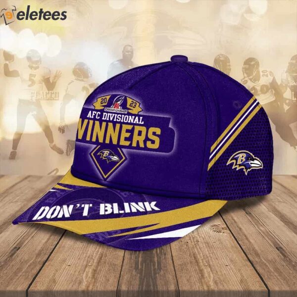 Ravens 2023 AFC Divisional Winners Don’t Blink 3D Hat