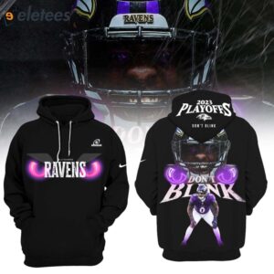 Ravens 2023 Playoffs Roquan Smith Dont Blink Hoodie 1