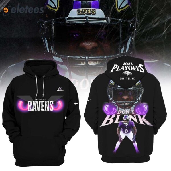 Ravens 2023 Playoffs Roquan Smith Don’t Blink Hoodie