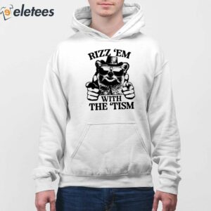 Rizz Em With The Tism Raccoon Shirt 4