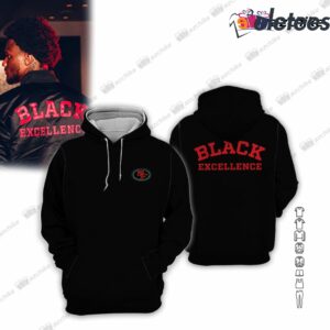 SF 49ers Black Excellence Hoodie Jogger Combo