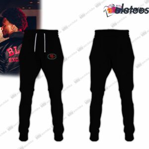 SF 49ers Black Excellence Hoodie Jogger Combo2