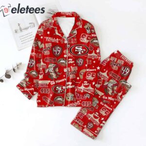 SF 49ers Hella Faithful Go Niners Bang Bnag Niner Gang Pajamas Set