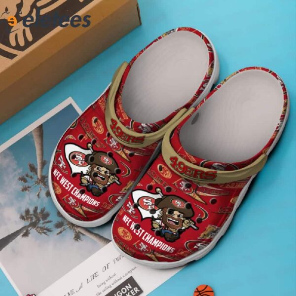 SF 49ers NFC West Champions Clogs