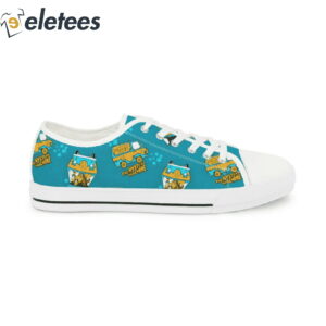 Scooby Doo Mystery Machine Blue Low Top Sneakers1