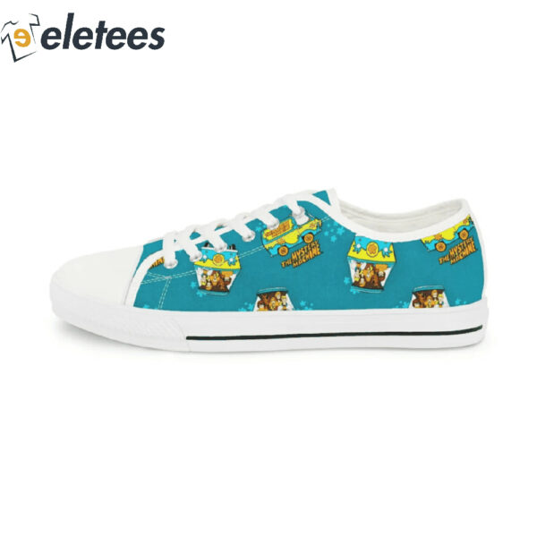 Scooby Doo Mystery Machine Blue Low Top Sneakers