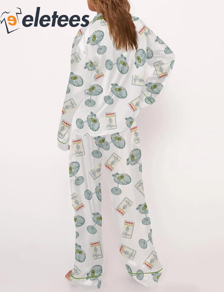 Seashell Martini And Matchbox Pajama Set