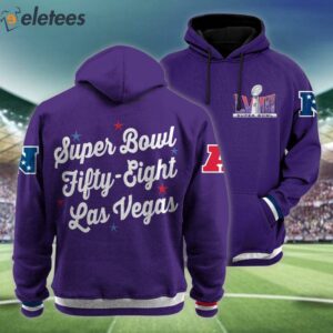 Super Bowl Fifty Eight Las Vegas Hoodie 1