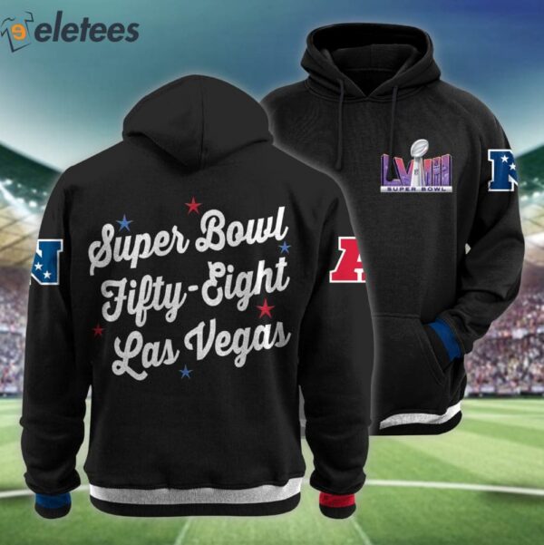 Super Bowl Fifty Eight Las Vegas Hoodie