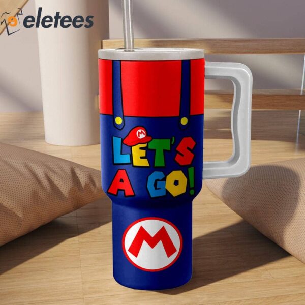 Super Mario I’ll Do Anything For My Brother Let’s A Go 40oz Stanley Tumbler