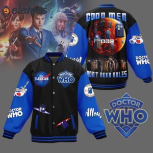 Tardis Doctor Who Good Men Don’t Need Rules Baseball Jacket