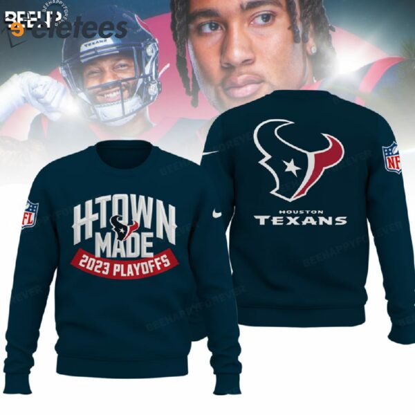 Texans H-Town Made 2023 Playoffs 3D Hoodie