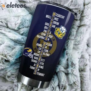 Wolverines 2024 National Champions Tumbler Custom Name Tumbler 3