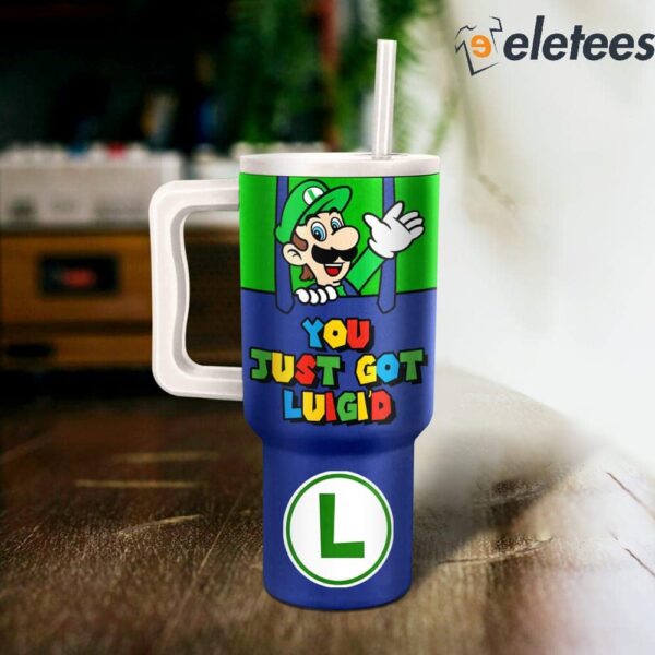 You Just Got Luigi’d Luigi Time 40oz Stanley Tumbler