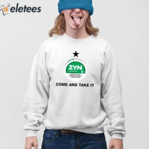 Zyn Spearmint 15 Nicotine Come And Take It Shirt 4