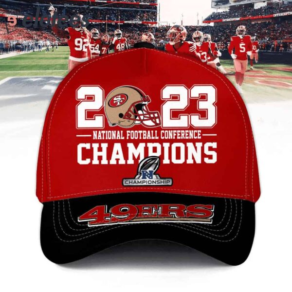 49ers National Football Conference Champs 2023 3D Cap