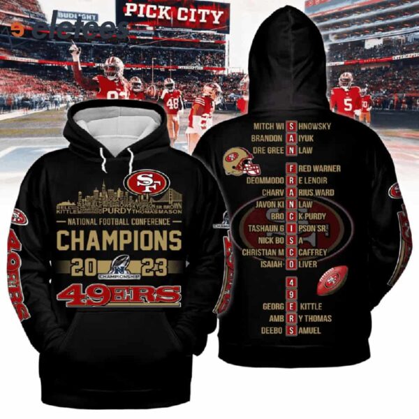 49ers National Football Conference Champs 2023 3D Hoodie