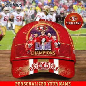 49ers Super Bowl LVIII Champions Do It For The Bay Custom Name 3D Cap