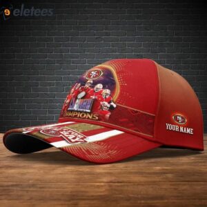 49ers Super Bowl LVIII Champions Do It For The Bay Custom Name 3D Cap 2