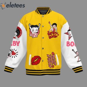 Betty Boop Proud To Be Me Beware Of Apes Bearing Sweet Bananas Baseball Jacket1