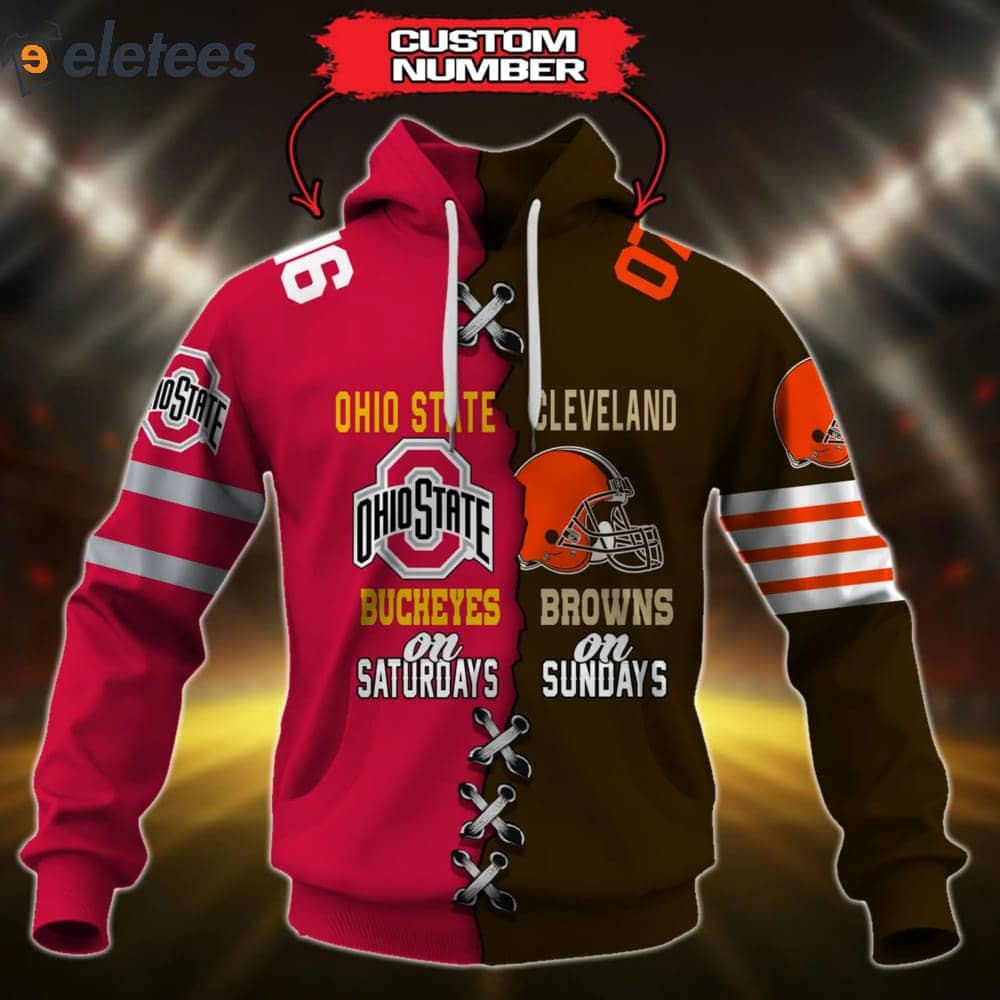 Buckeyes On Saturdays Browns On Sundays Hoodie Combo