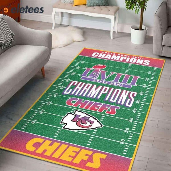 Chiefs Super Bowl Champions 2024 Rugs