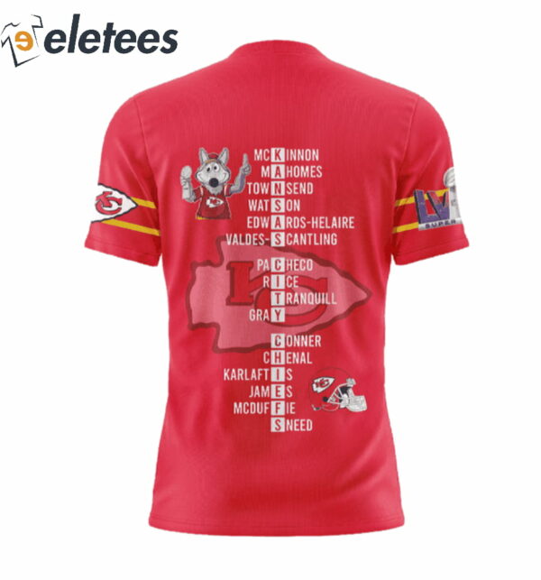 Chiefs Super Bowl LVIII 2024 4-Time Champions Shirt