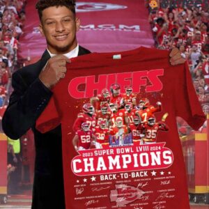Chiefs Super Bowl LVIII Champions Back To Back Signature Shirt