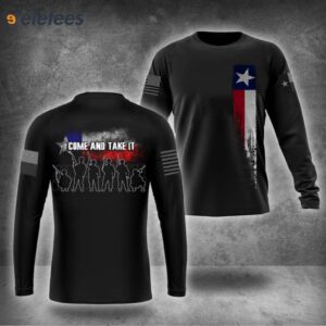 Come Take It Barbed Wire Texas We Stand With Texas Strong Supporting Shirt 3