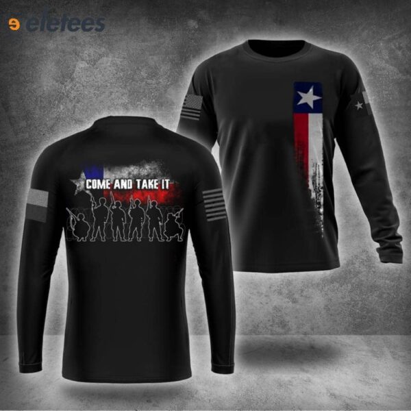 Come Take It Barbed Wire Texas We Stand With Texas Strong Supporting Shirt