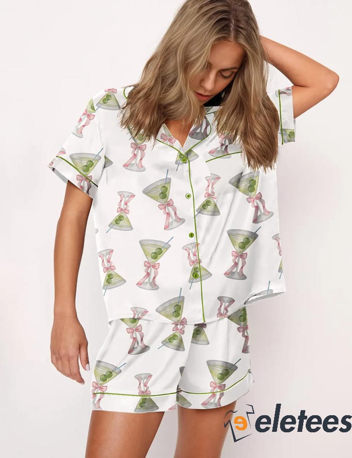 Coquette Martini Pajama Set