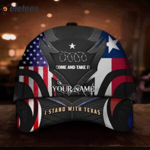 Custom USA I Stand With Texas Come And Take It Razor Wire Hat