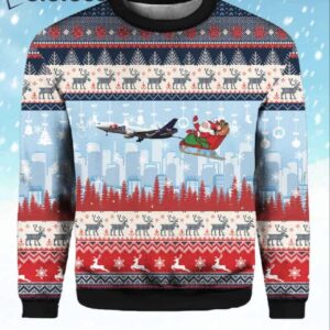 Delta Air A330 Ugly Christmas Sweater