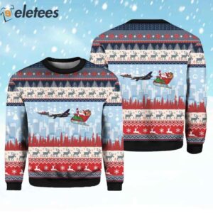 Delta Air A330 Ugly Christmas Sweater 3