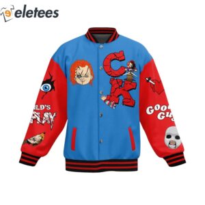 Dont Fuck With The Chucky Good Guys Childs Play Baseball Jacket1