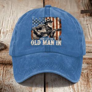 Dont Let The Old Man In American Flag Hat1