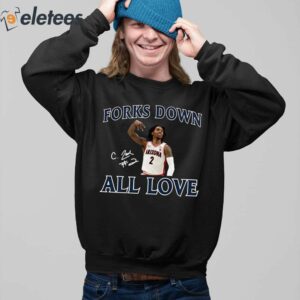 Forks Down All Love Shirt 3