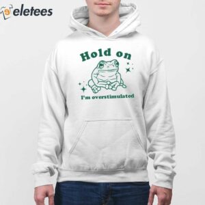 Hold On Im Overstimulated Frog Shirt 4