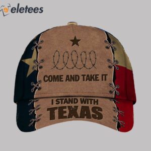 I Stand With Texas Come Take It Barbed Wire Hat MAGA1