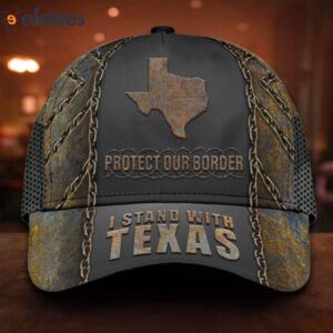 I Stand With Texas Protect Our Border Retro 3D Cap