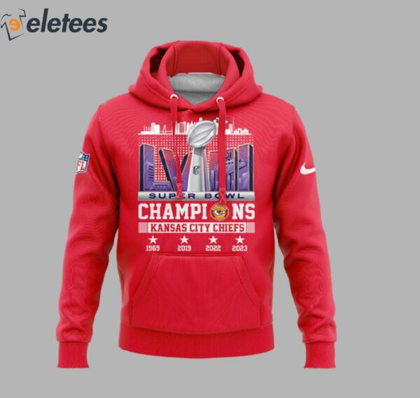 KC Chiefs Back To Back Super Bowl Champions 3D Hoodie 2024