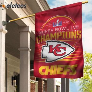 KC Chiefs Las Vegas Super Bowl LVIII Champions Flag