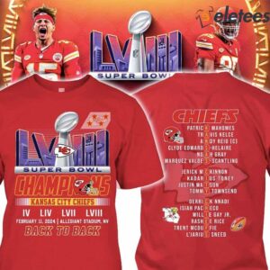 Kc Chiefs Back To Back Super Bowl Champions 2024 Shirt