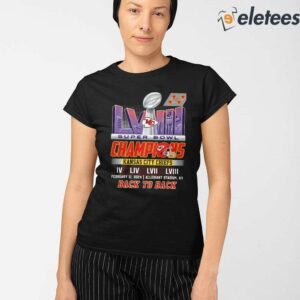 Kc Chiefs Back To Back Super Bowl Champions 2024 Shirt 3