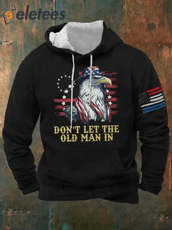 Men’s Don’t Let The Old Man In Casual Print Hoodie