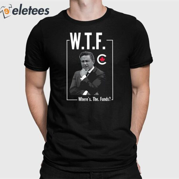 Pierre Poilievre WTF Where’s The Funds Bring It Home Shirt